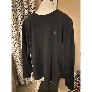 Allsaints black crewneck long sleeve shirt medium